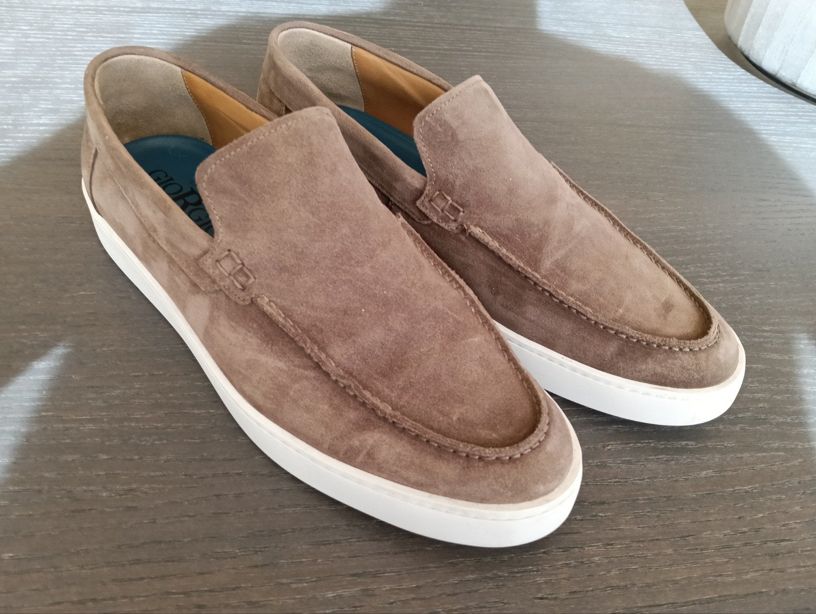 Giorgio 1958 suède loafers - Zo goed als nieuw, Loafers, Bruin, Giorgio 1958, Ophalen of Verzenden