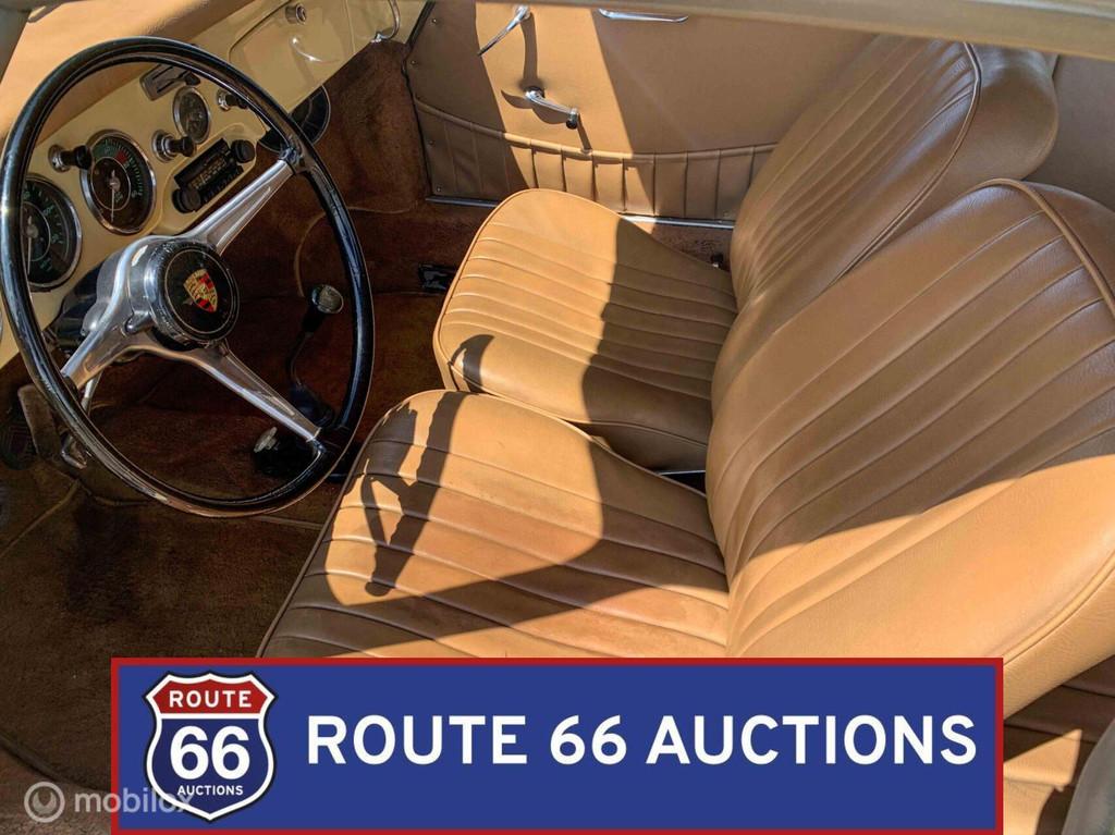 Porsche 356B Karmann Coupe | 1961 | Route 66 Auctions, Auto's, Overige carrosserieën, Zwart, Bedrijf, Porsche