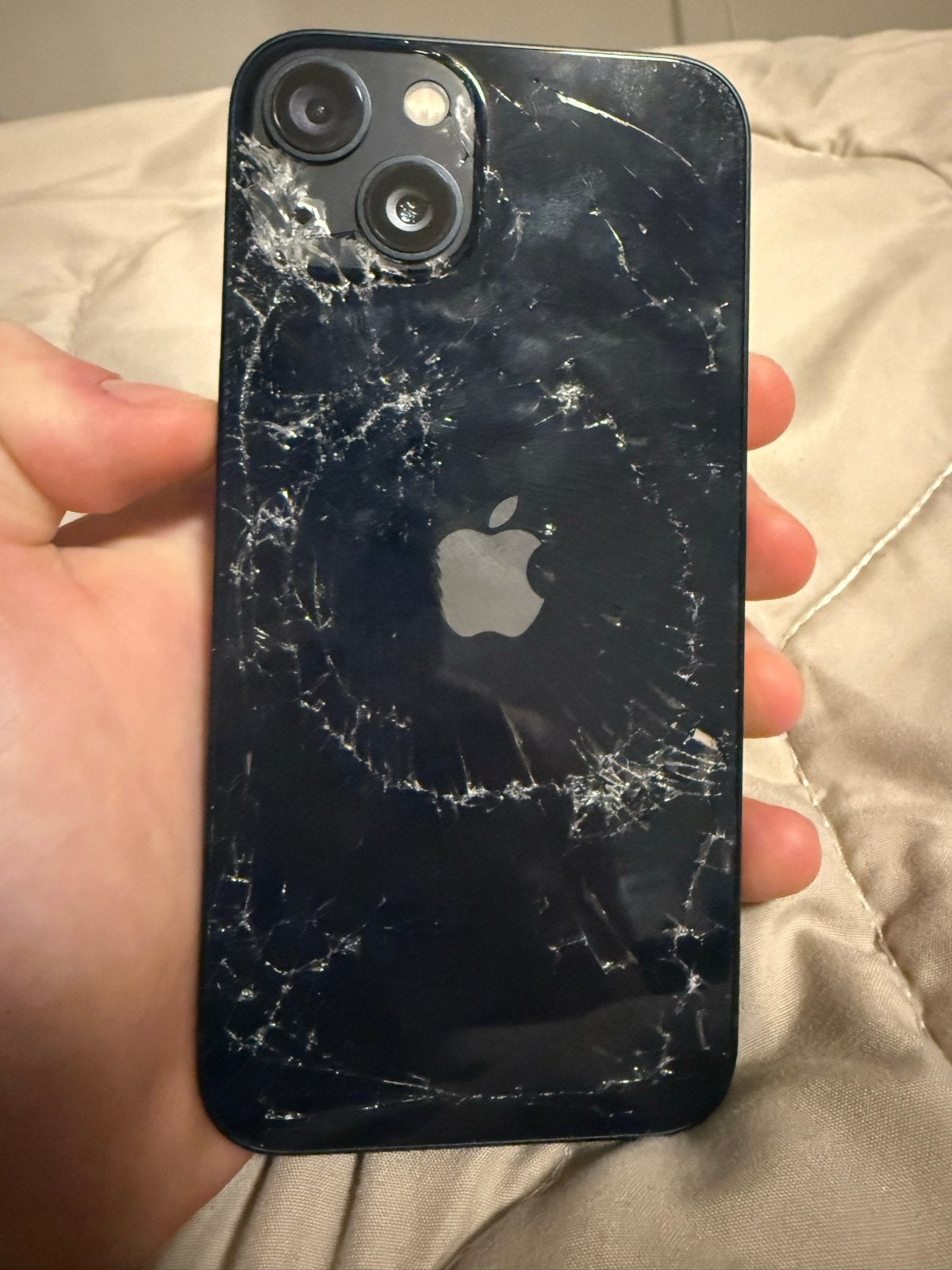 iPhone 13 - 128GB - Donkerblauw - Defect (scherm intact), Telecommunicatie, Mobiele telefoons | Apple iPhone, 128 GB, Blauw, IPhone 13