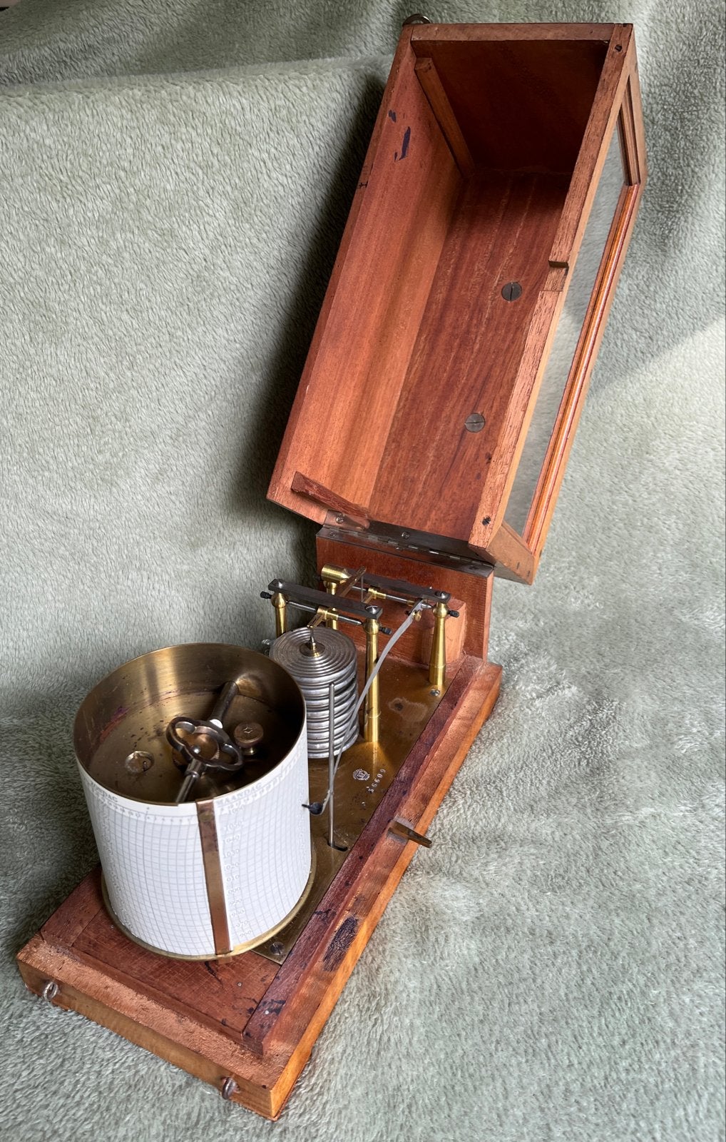 Antieke Richard Frères Barograaf - Parijs, Ophalen, Gebruikt, Barometer