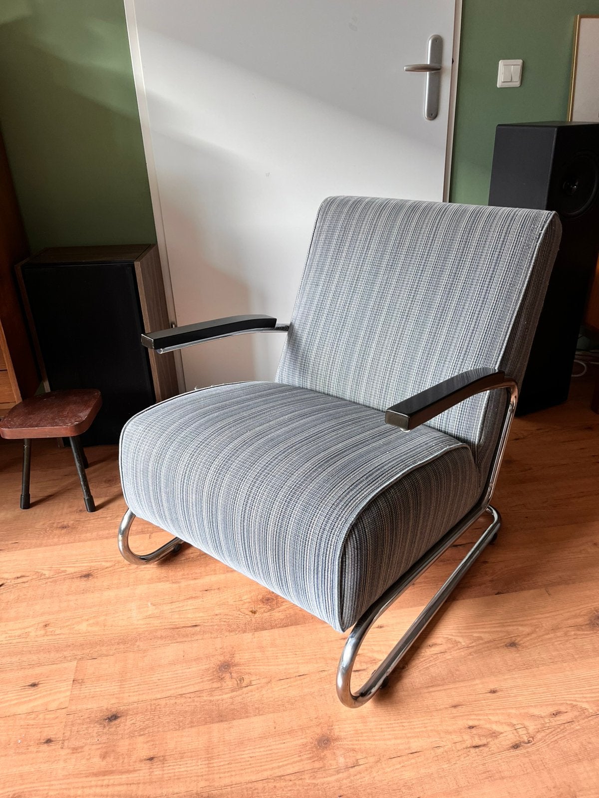 Bauhaus Buisframe Fauteuil / Stoel (Gispen Stijl), Ophalen
