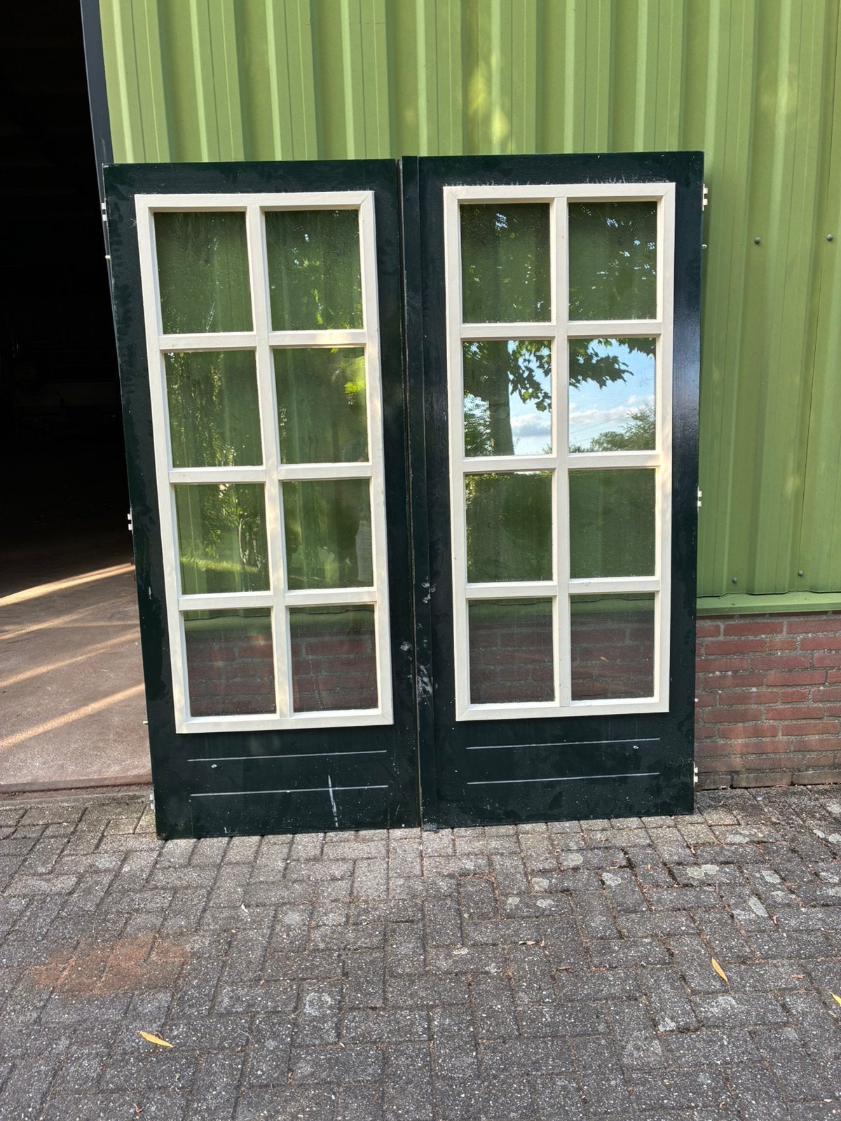 Tuindeuren, Ophalen, 120 cm of meer, 200 tot 215 cm, Glas