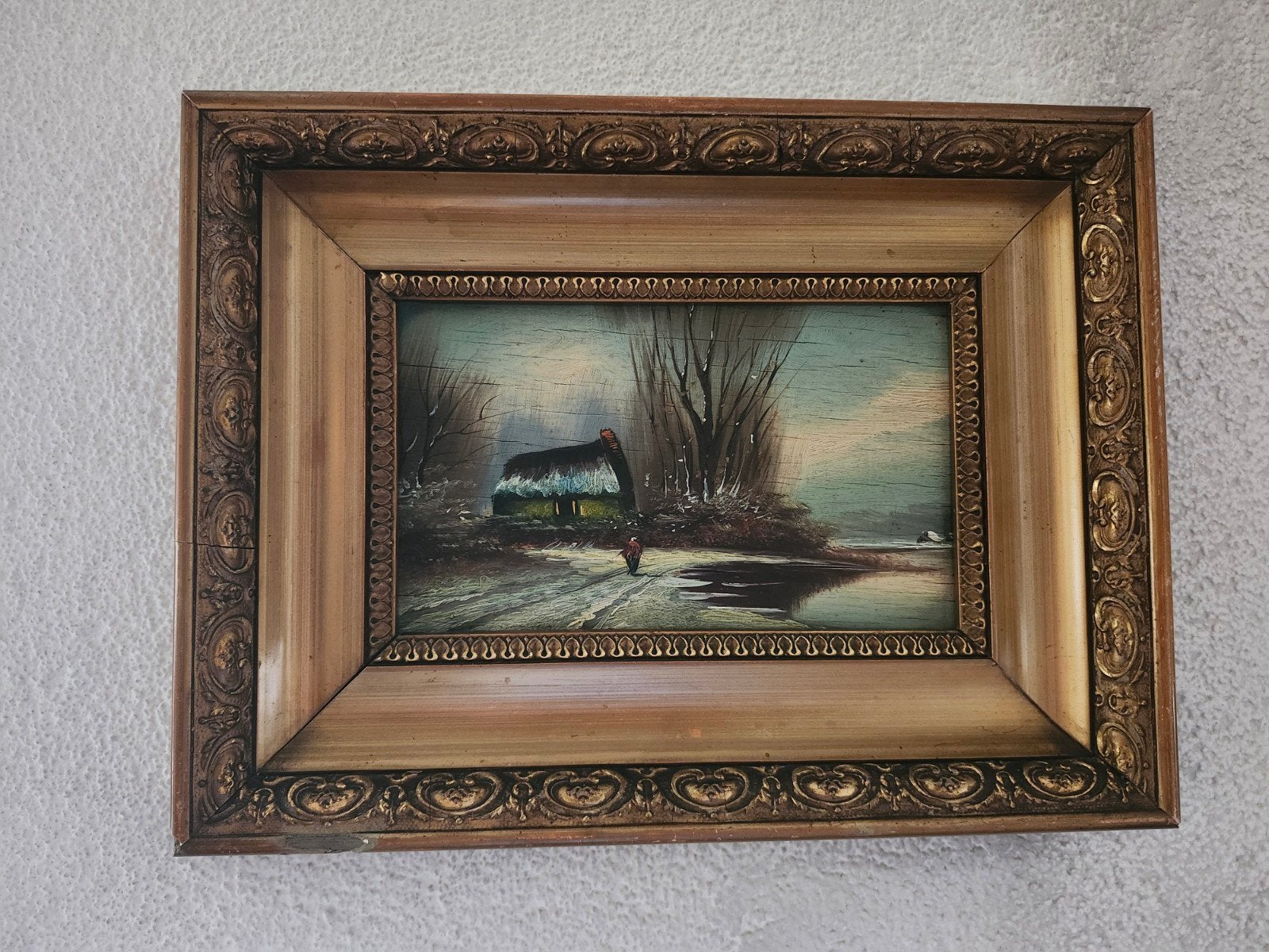 Twee klassieke olieverfschilderijen in lijst, Ophalen