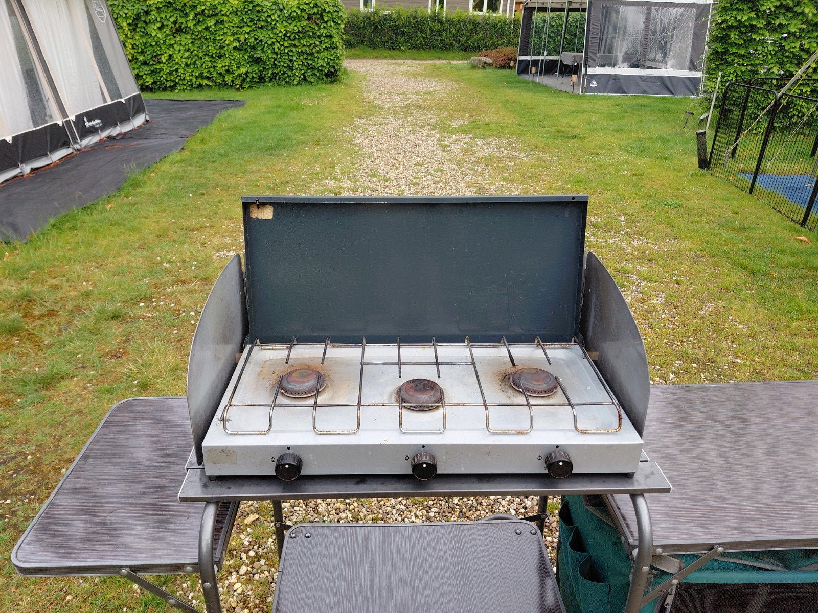 Camping kooktoestel 3 pits - Ideaal voor buiten koken, Ophalen of Verzenden, Gebruikt