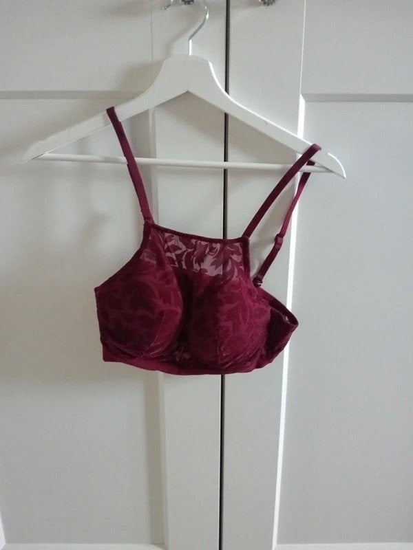 oysho bordeauxrode bralette top, Kleding | Dames, Oysho, Verzenden, Zo goed als nieuw, Rood