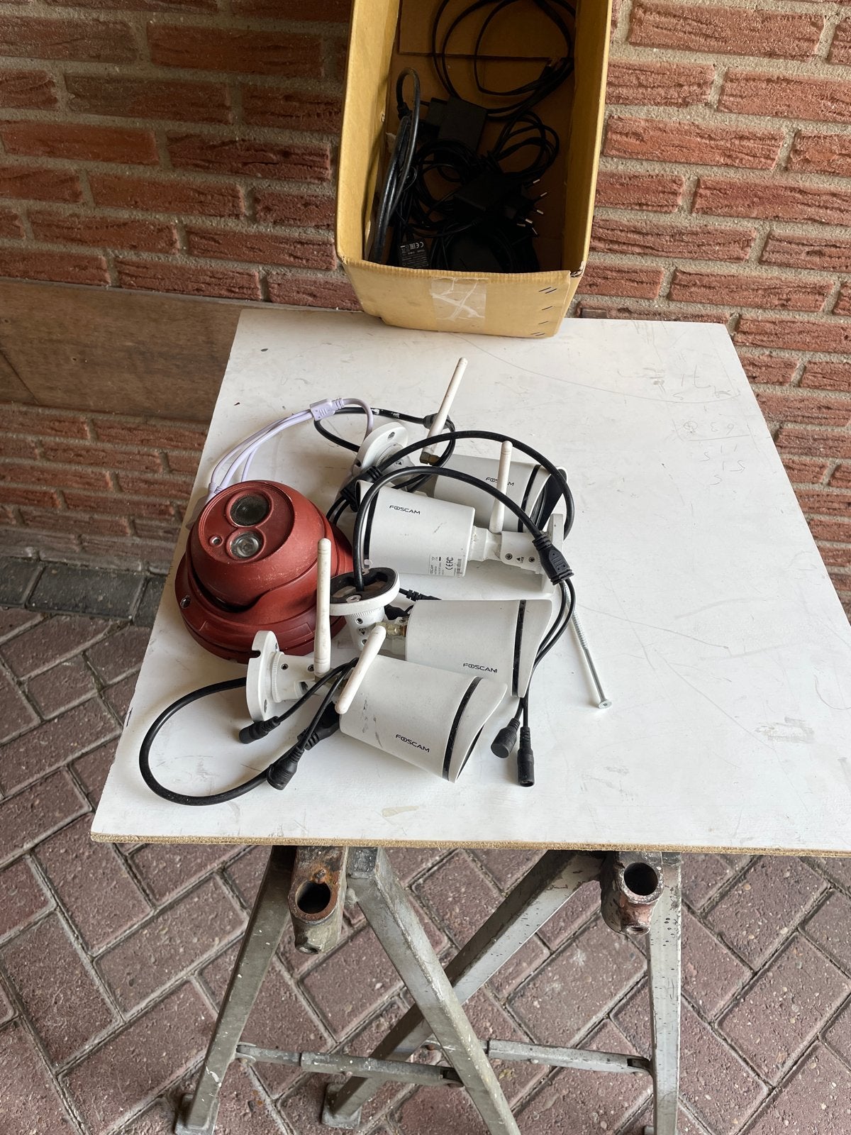 Foscam IP camera's (FI9910W) - Set van 3, Audio, Tv en Foto, Ophalen of Verzenden, Gebruikt, Buitencamera