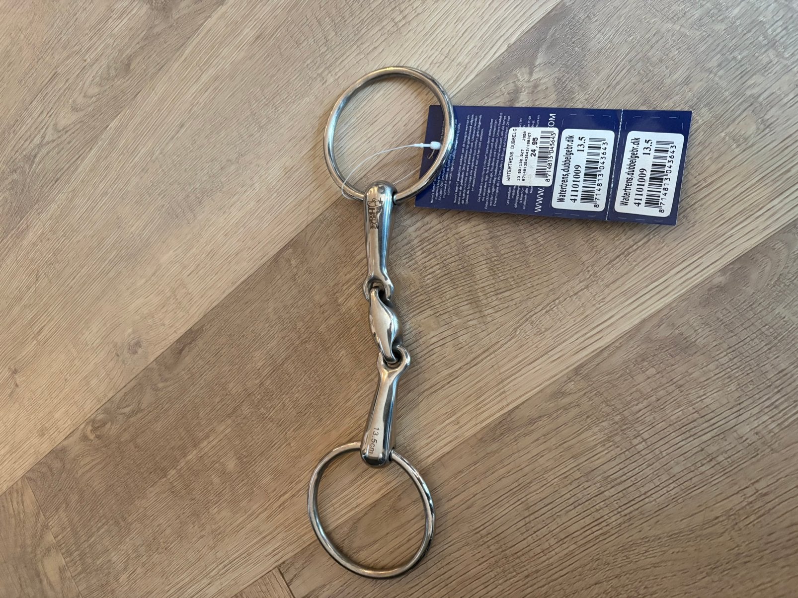 2x watertrens dubbelgebroken bit, Dieren en Toebehoren, Ophalen of Verzenden, Zo goed als nieuw, Dressuur