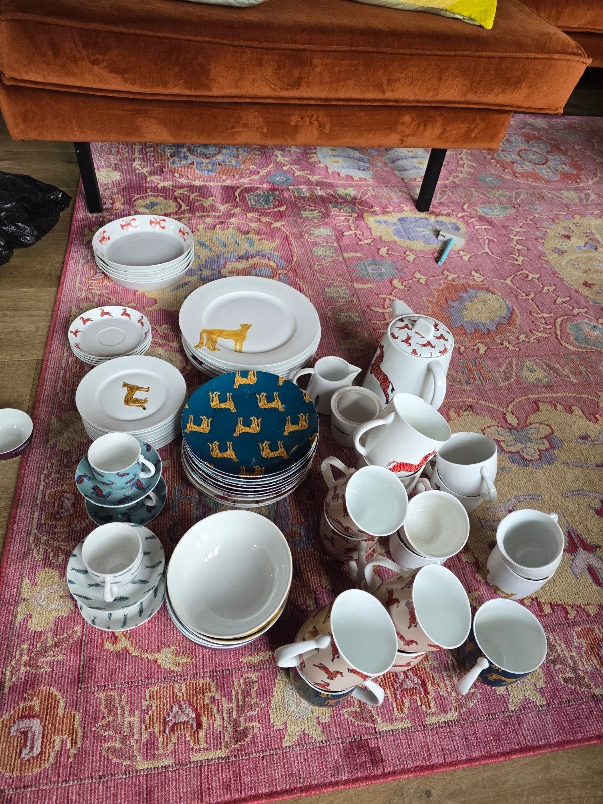 Compleet servies Fabienne Chapot, Huis en Inrichting, Ophalen, Gebruikt, Keramiek, Compleet servies