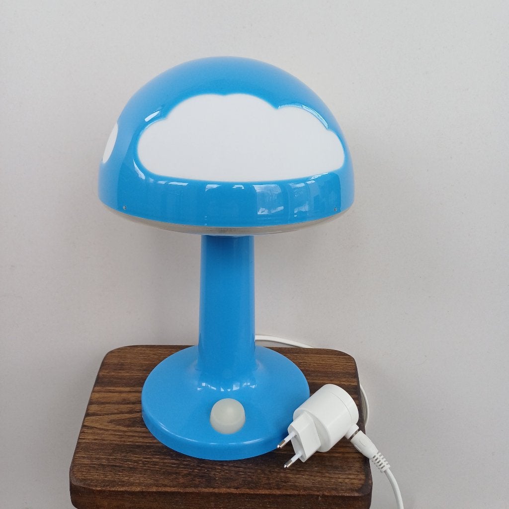Blauwe wolkenlamp, Kunststof, Gebruikt, Ikea, Ophalen of Verzenden