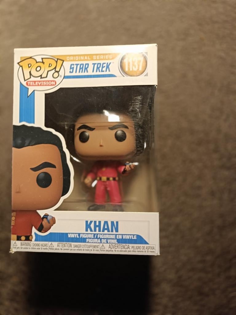 Funko Pop! Star Trek: Original Series - Khan #1137 (Nieuwsta, Ophalen of Verzenden, Zo goed als nieuw