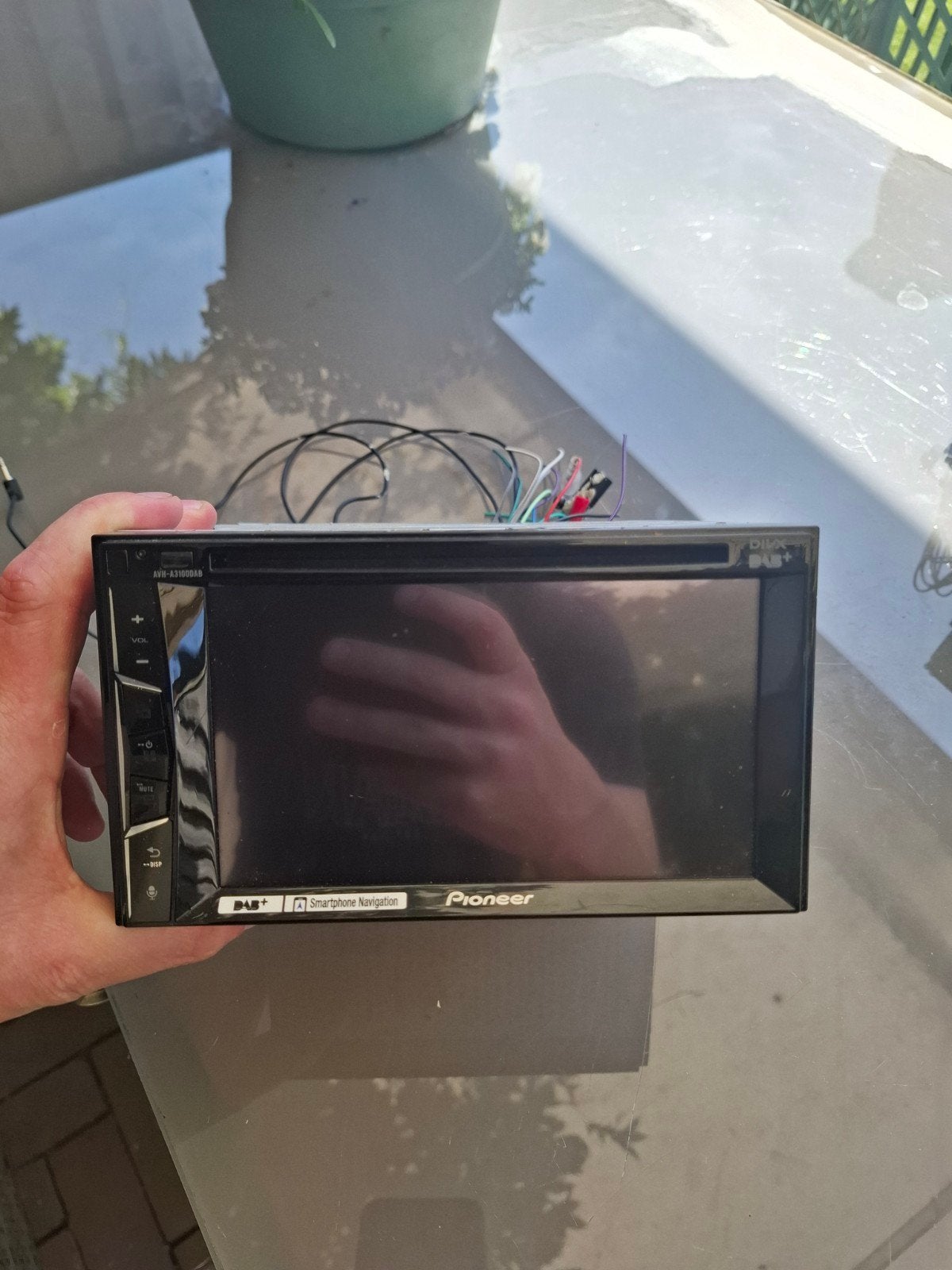 Pioneer AVH-A3100DAB autoradio met bedrading en microfoon, Ophalen of Verzenden, Gebruikt