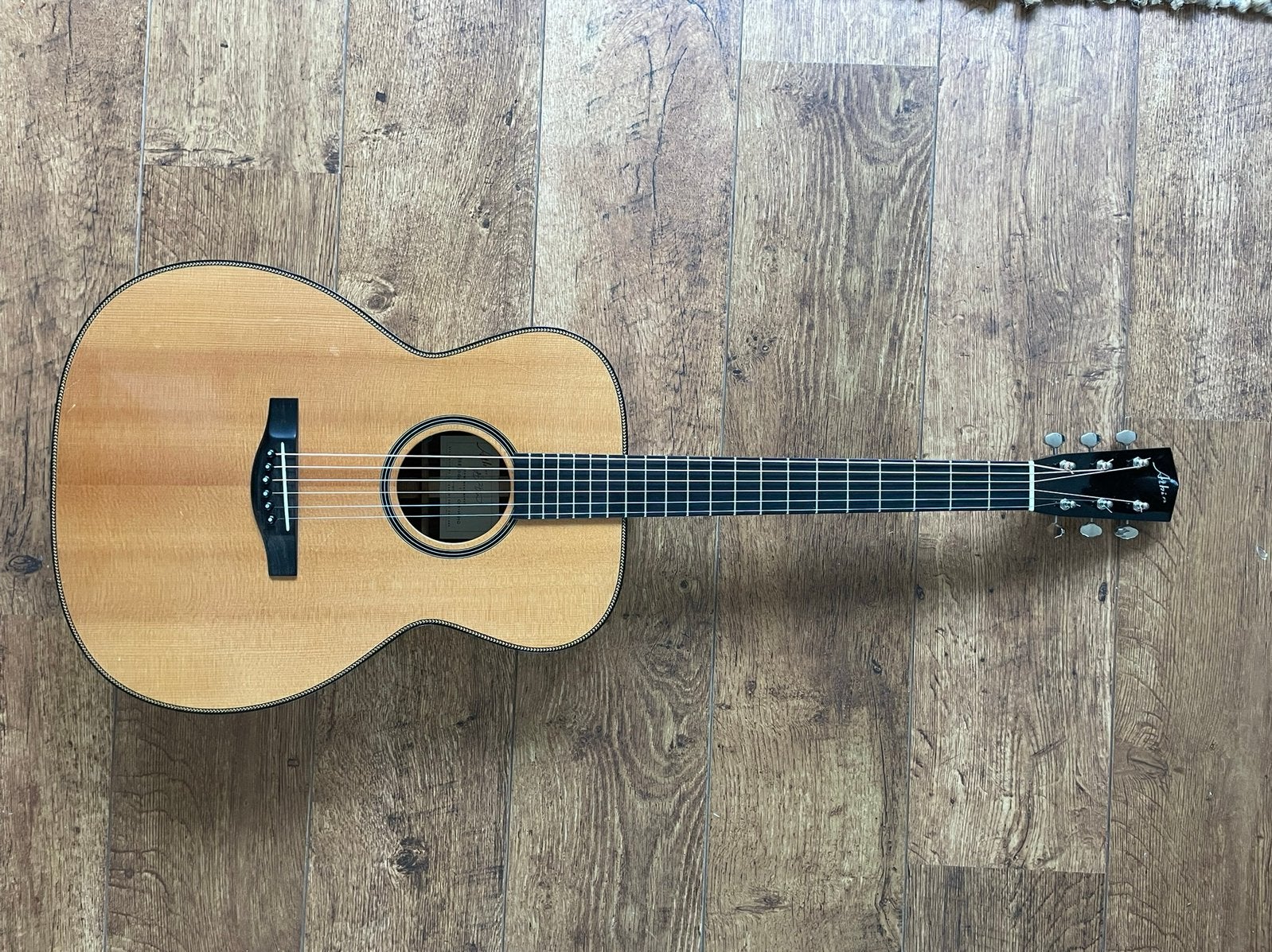 Atkin OM Herringbone, Muziek en Instrumenten, Snaarinstrumenten | Gitaren | Akoestisch, Zo goed als nieuw, Western- of Steelstringgitaar