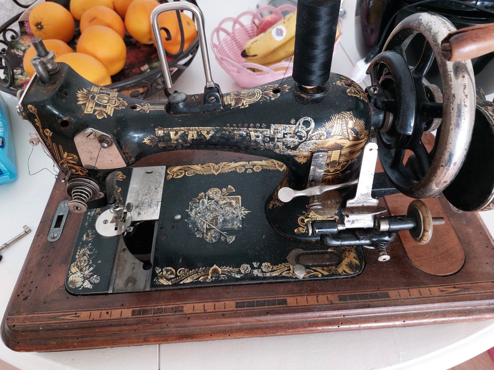 oude wetse hand naaimachine, Ophalen of Verzenden