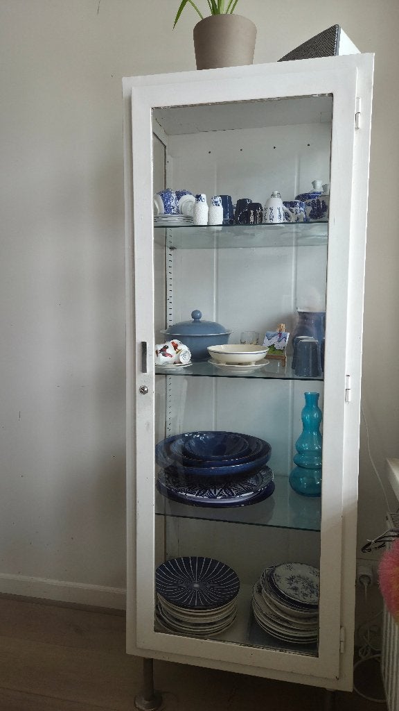 Apothekerskast medicijnkast, Ophalen, Vintage, 50 tot 100 cm, Glas