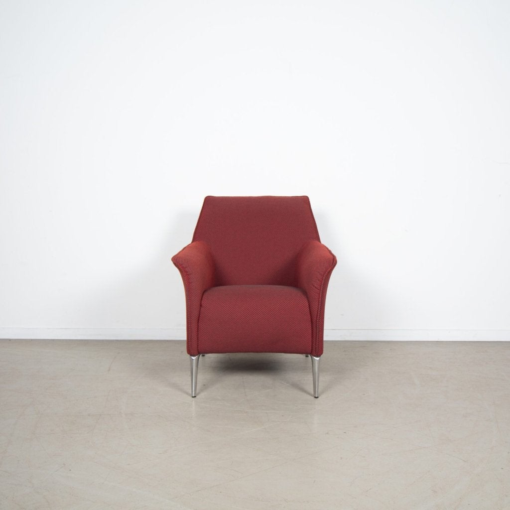 1x Leolux Mayuro Fauteuil Rood Stof, Huis en Inrichting, Niet ingevuld, Leolux, Minder dan 75 cm, Niet ingevuld