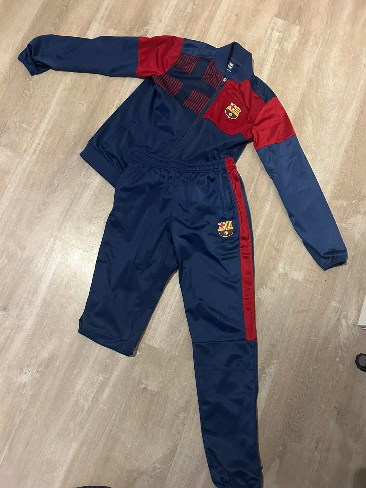 Barcelona trainingspak, Maat XS of kleiner, Ophalen of Verzenden, Gebruikt, Trainingspak