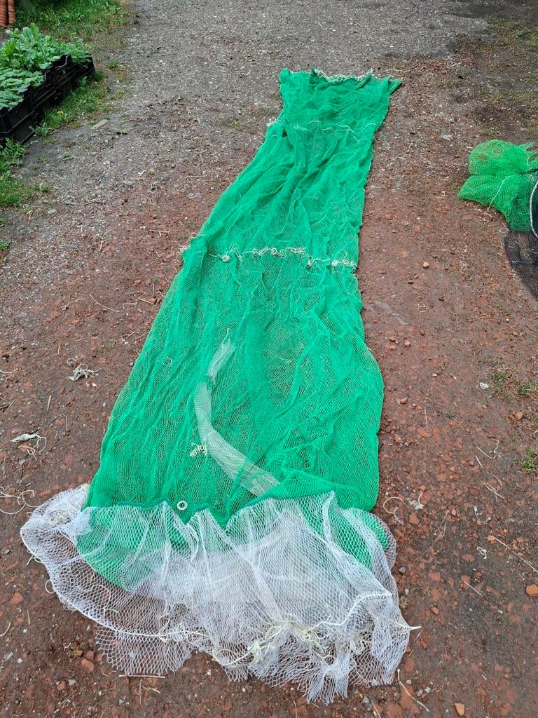 Oud vintage visnet groen, Ophalen of Verzenden, Gebruikt