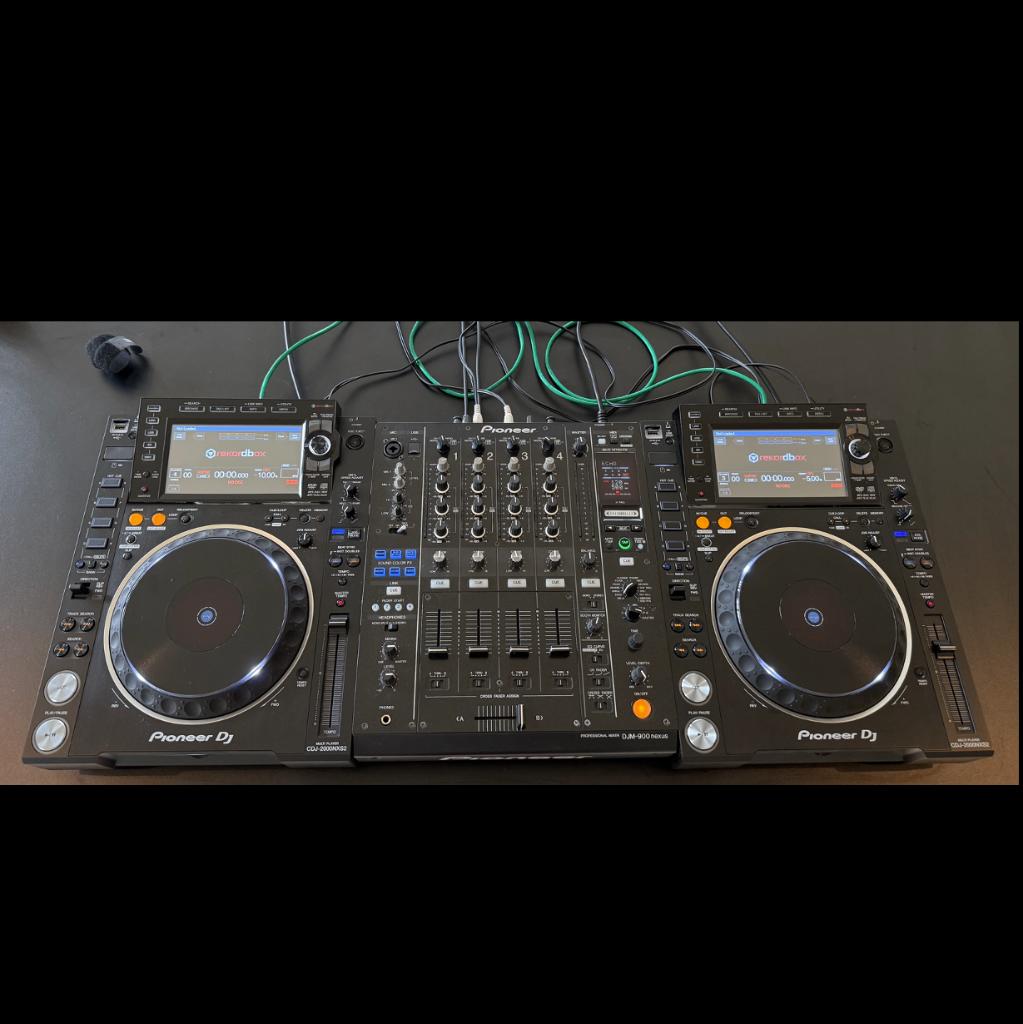 Complete pioneer DJset 2x CDJ 2000 Nexus2 + 1x DJM 900 Nexus, Ophalen, Gebruikt, Dj-set, Pioneer