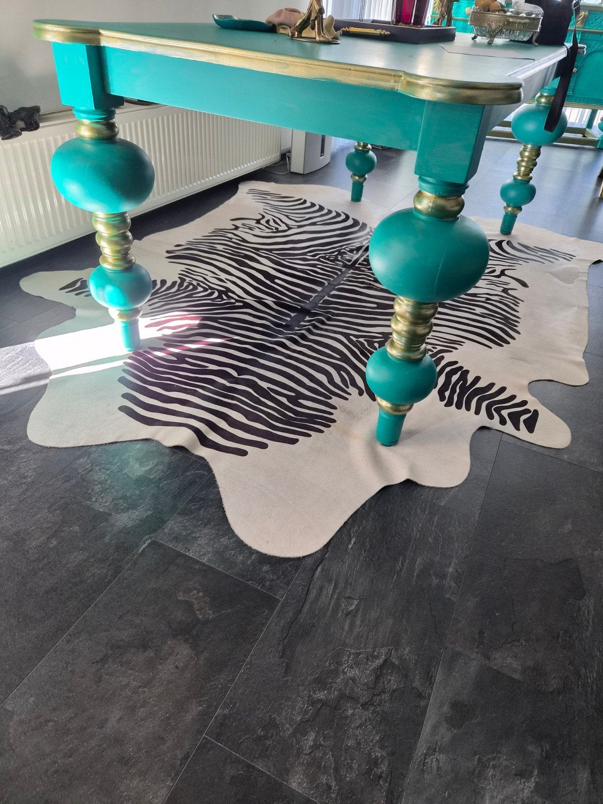 Zebraprint Vloerkleed - Zo goed als nieuw, Ophalen, Zo goed als nieuw, Rechthoekig, 200 cm of meer