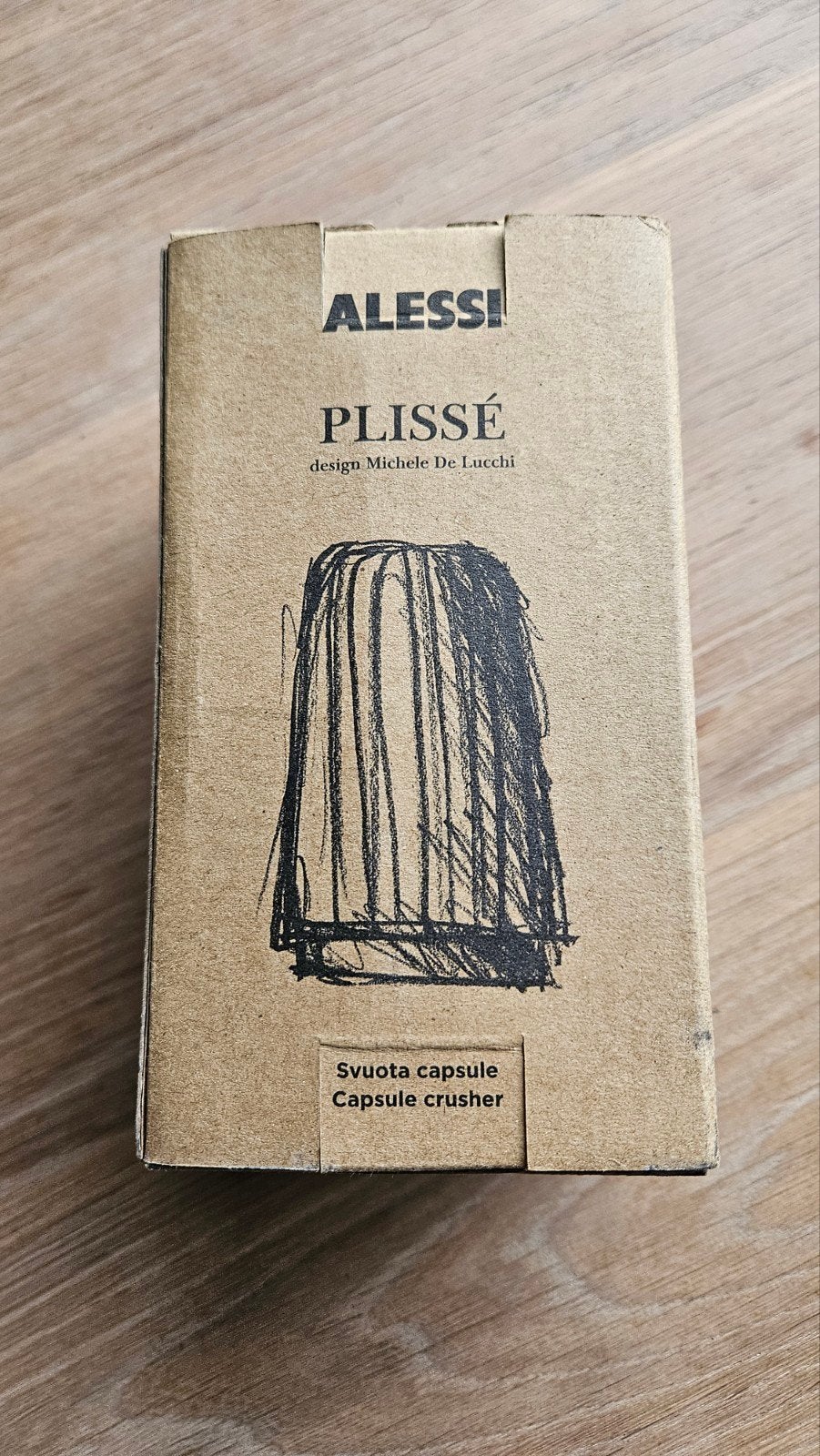 Alessi Plissé capsule crusher - Nieuw in doos, Overige typen, Kunststof, Nieuw, Ophalen of Verzenden