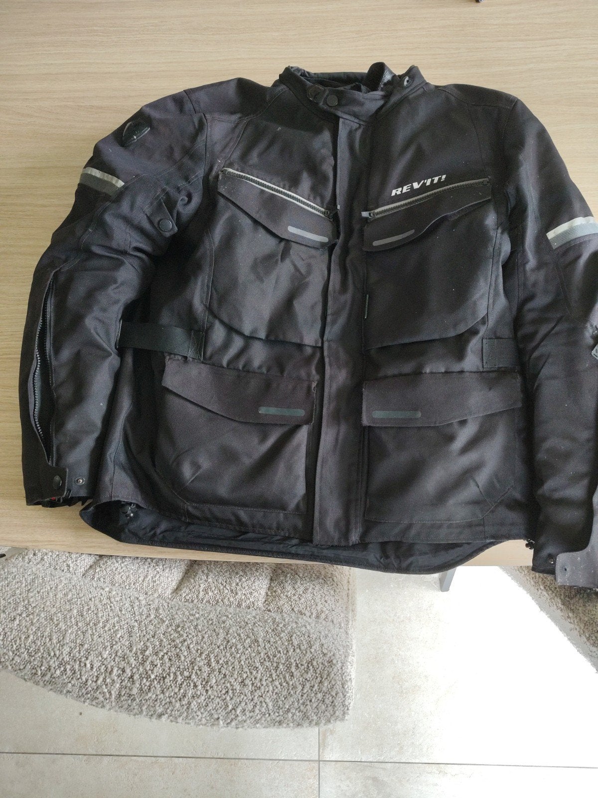 REV'IT! Textiel Motorjas - Zwart, Maat XYL, Motoren, Kleding | Motorkleding, REV'IT!, Jas | textiel, Heren, Ophalen of Verzenden