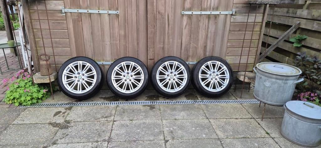 MAM A4 Velgen 5x112 7.5jx17 met Continental z.g.a.n banden, Auto-onderdelen, Ophalen, Gebruikt, Banden en Velgen, 17 inch