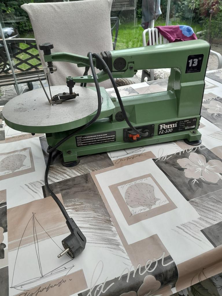 Figuurzaag electrische,  Ferm FZ 330, Gebruikt, Ophalen of Verzenden, 30 tot 70 mm, Figuurzaag