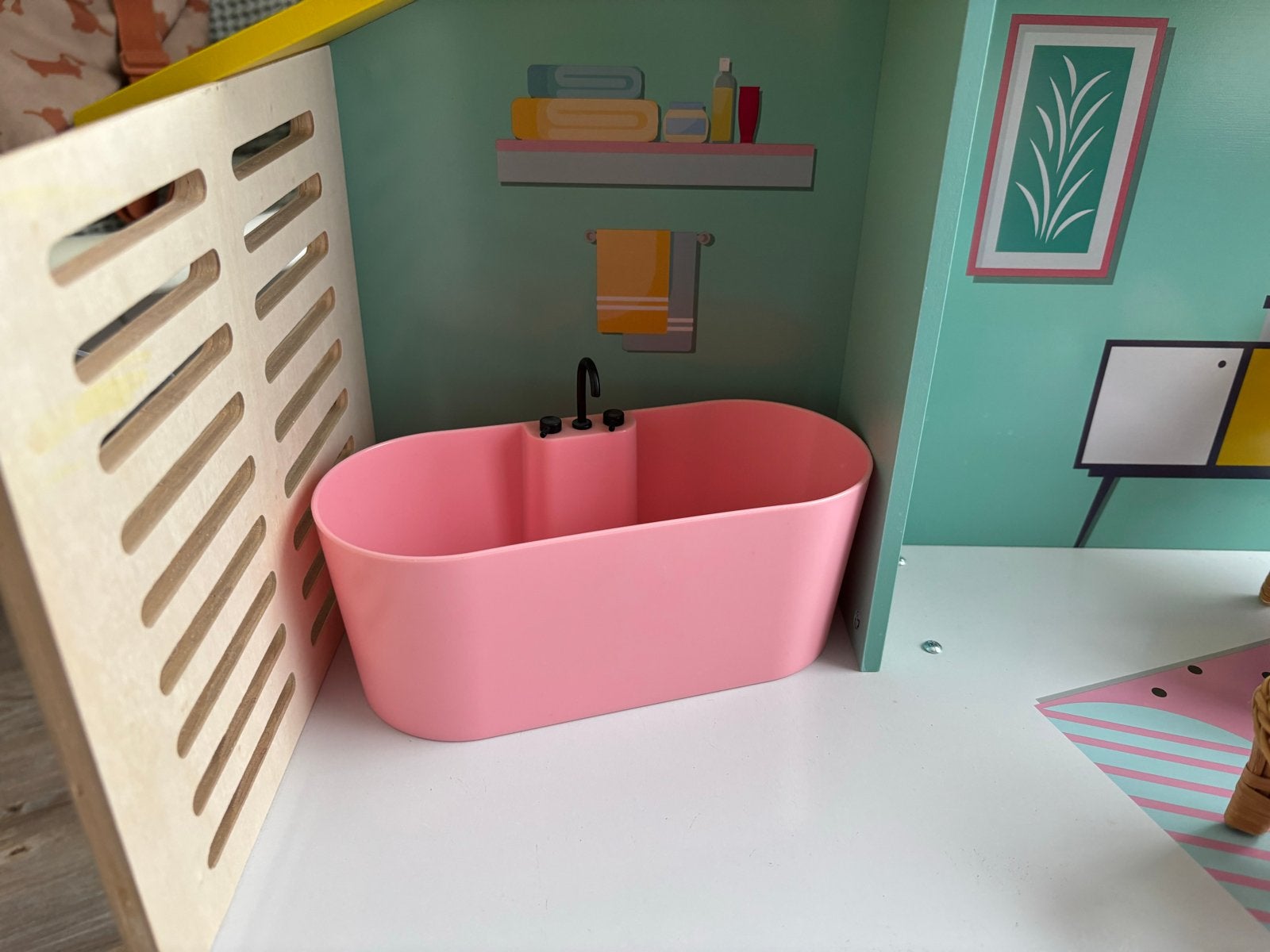 Barbiehuis met bijpassende meubels en extra accessoires, Kinderen en Baby's, Ophalen, Gebruikt