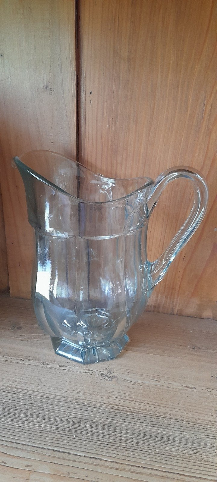 Vintage Glazen Waterkan Jaren '30, Ophalen of Verzenden