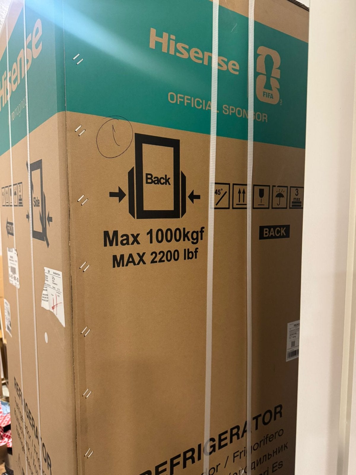 Hisense Koelkast met vriesvak - Nieuw in doos, Ophalen, 200 liter of meer, 60 cm of meer, Met aparte vriezer