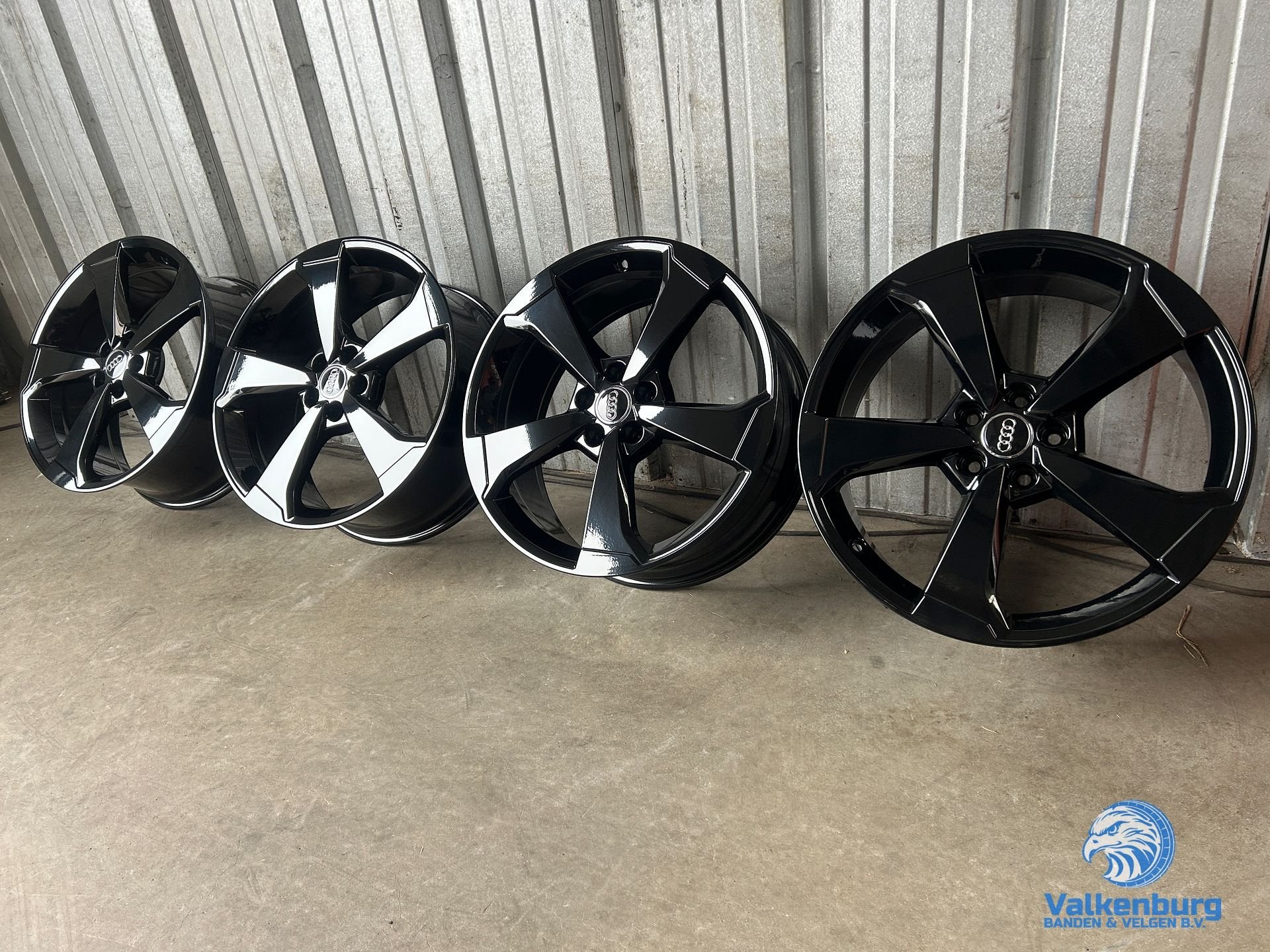 Originele Audi Sport Rotor 20 inch zwarte velgen 5x112, Gebruikt, Velg(en), -, -
