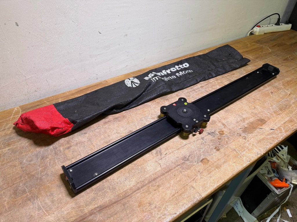 Manfrotto MVS100A Camera Slider 100 statief, Ophalen of Verzenden, Zo goed als nieuw, Manfrotto, 125 cm of minder