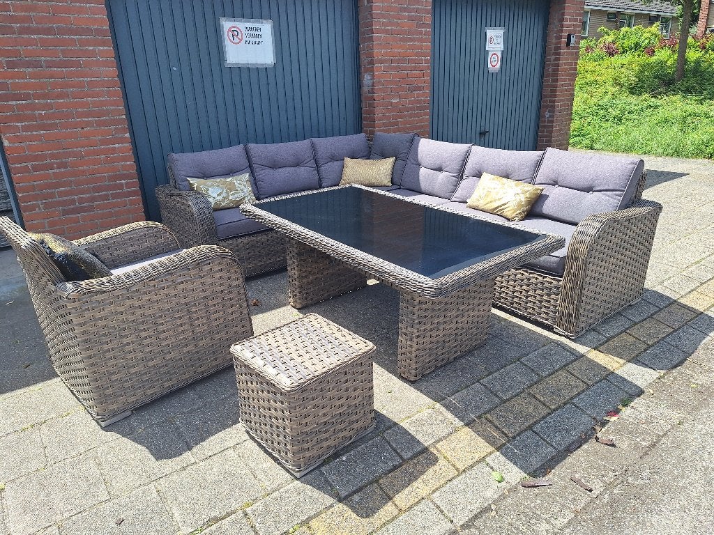 xl loungeset, Ophalen, Bank, Gebruikt, Rotan