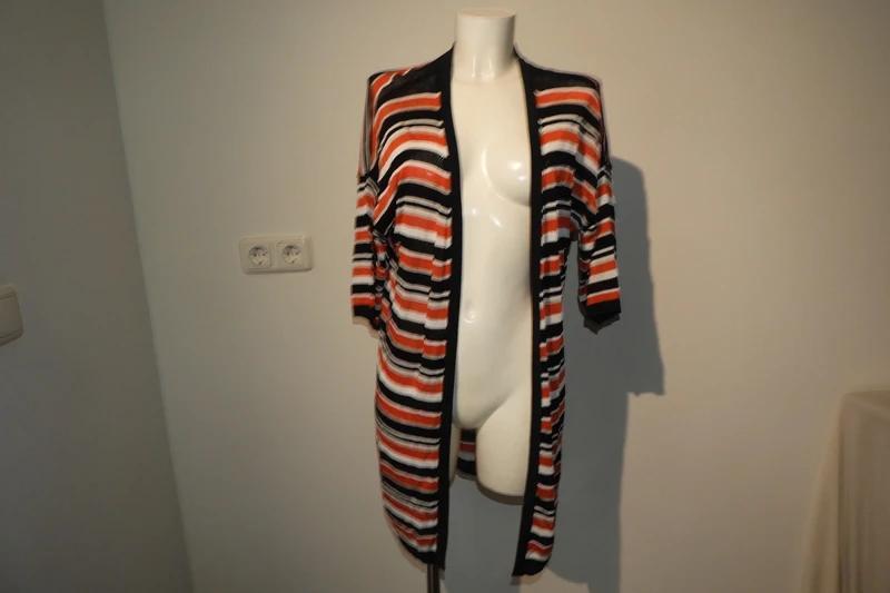 Karen Millen mooi gestreept vest kwaliteits breisel M