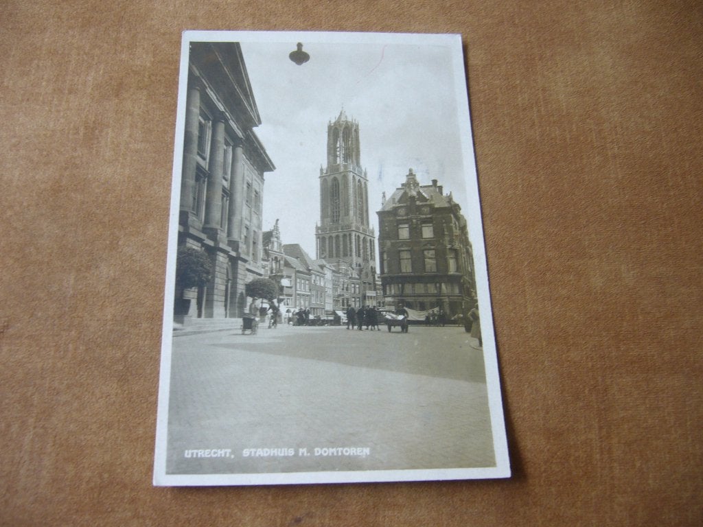 UTRECHT  =  STADHUIS MET DOMTOREN   1934, Ophalen of Verzenden, 1920 tot 1940, Gelopen, Utrecht