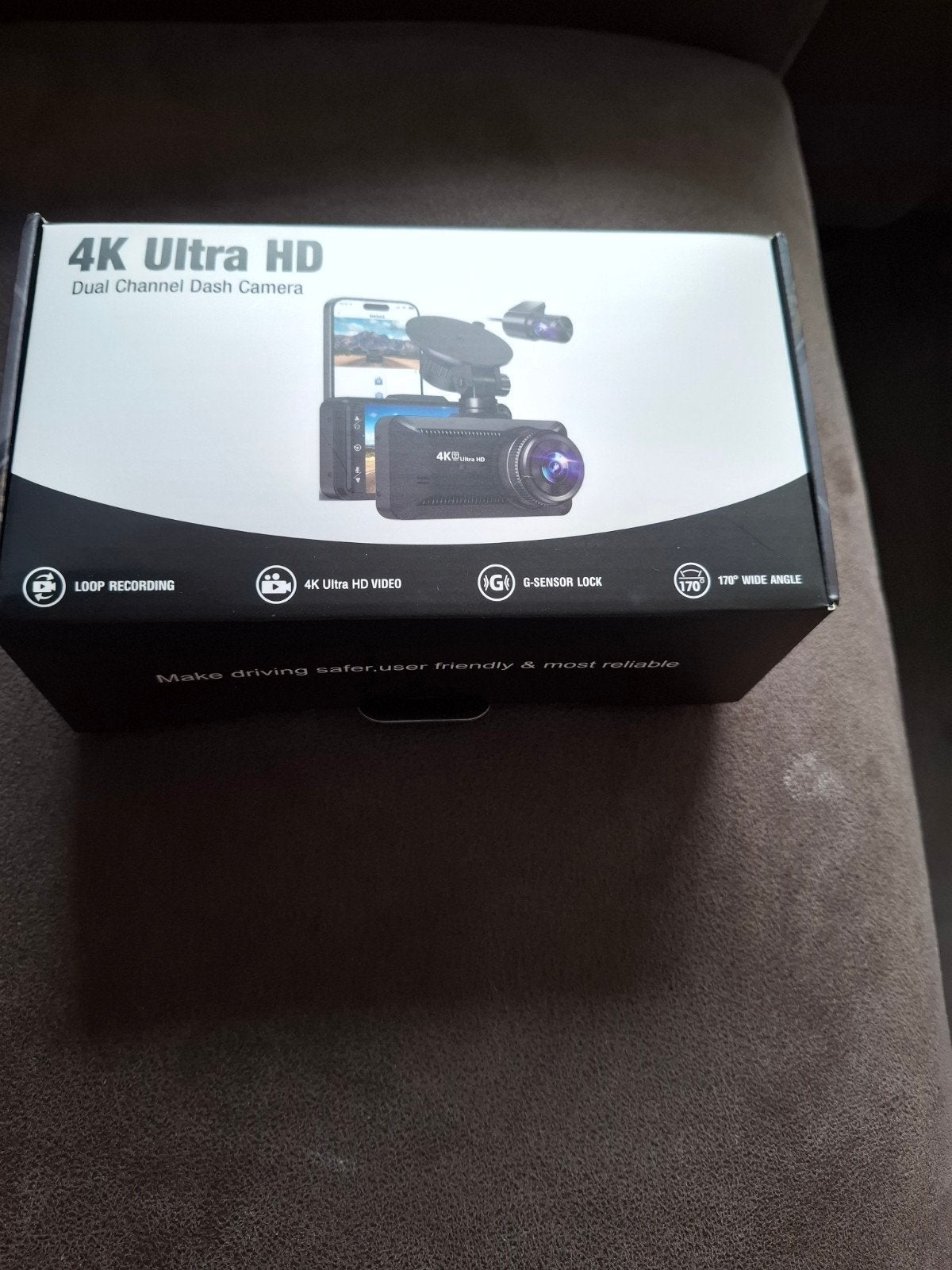 4K Ultra HD Dual Channel Dash Camera - Zo goed als nieuw, Ophalen