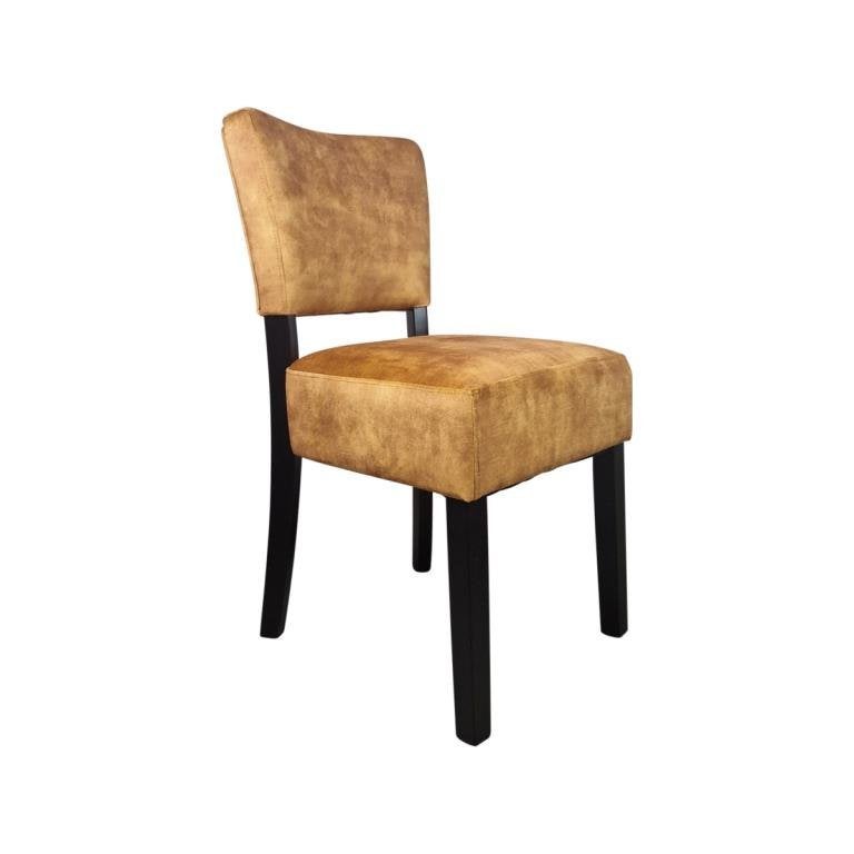 Lisa Rome horeca stoelen velour oker  GROTE VOORRAAD 336, Bruin, Nieuw, Ophalen of Verzenden, Vijf, Zes of meer stoelen