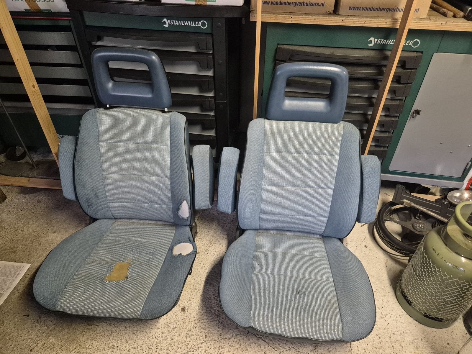 VW T3 Multivan pilotenstoelen - origineel en gebruikt, Auto-onderdelen, Ophalen, Gebruikt, Volkswagen