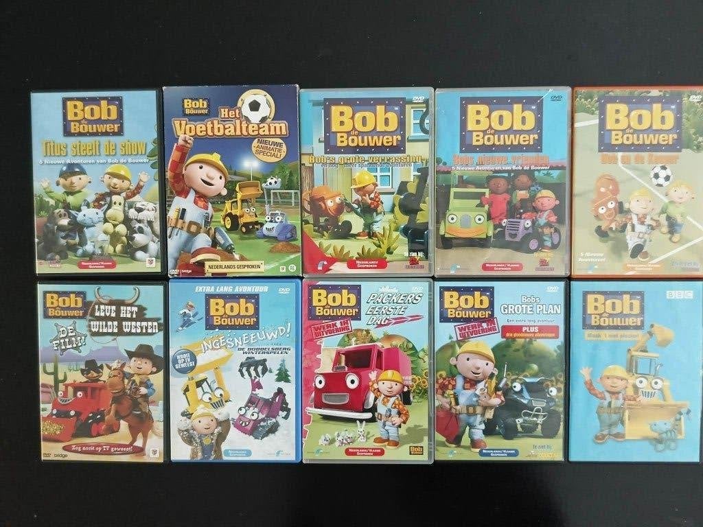 10 BOB DE BOUWER DVD'S, Avontuur, Verzamelbox, Alle leeftijden, Zo goed als nieuw