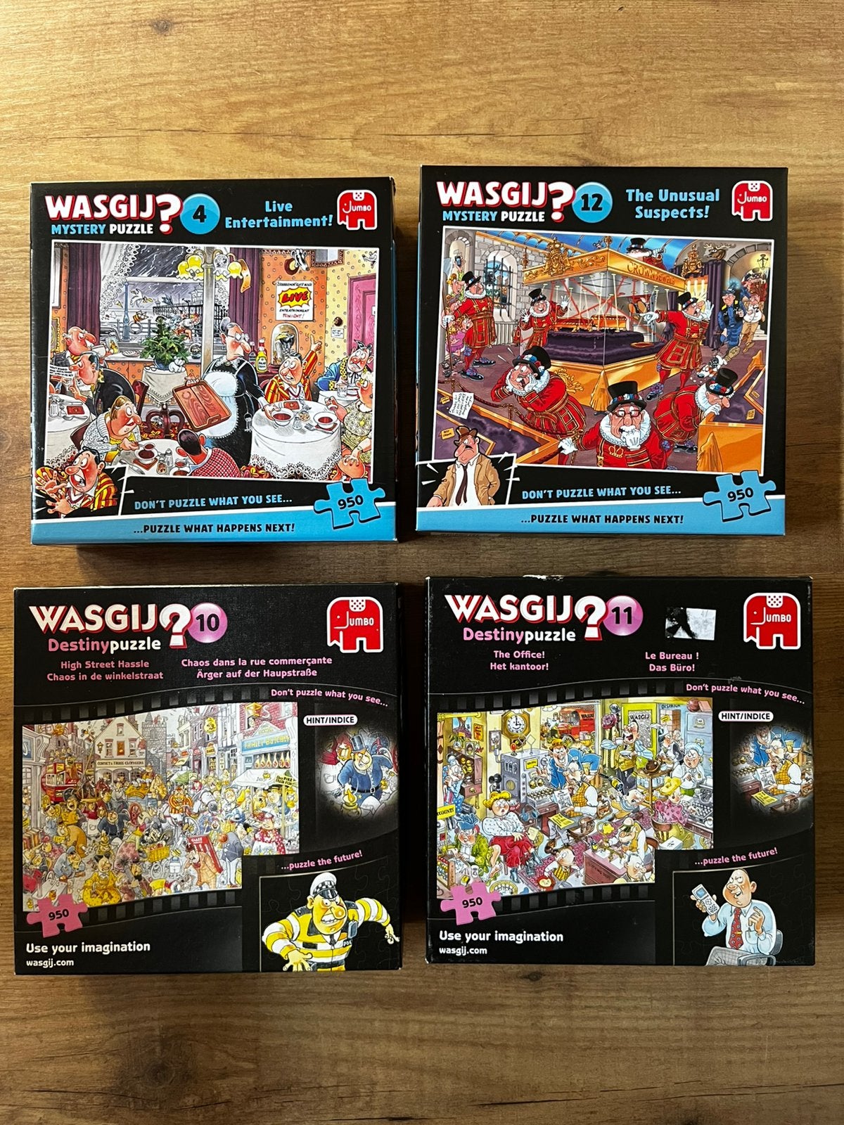 Wasgij puzzels 950 stukjes, Hobby en Vrije tijd, Ophalen, 500 t/m 1500 stukjes, Zo goed als nieuw