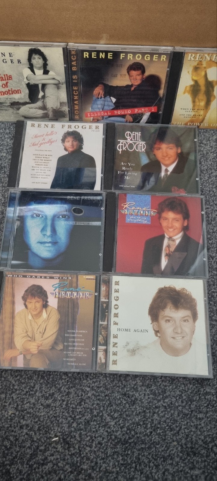 Rene Froger 9 cd's, Ophalen of Verzenden, Gebruikt