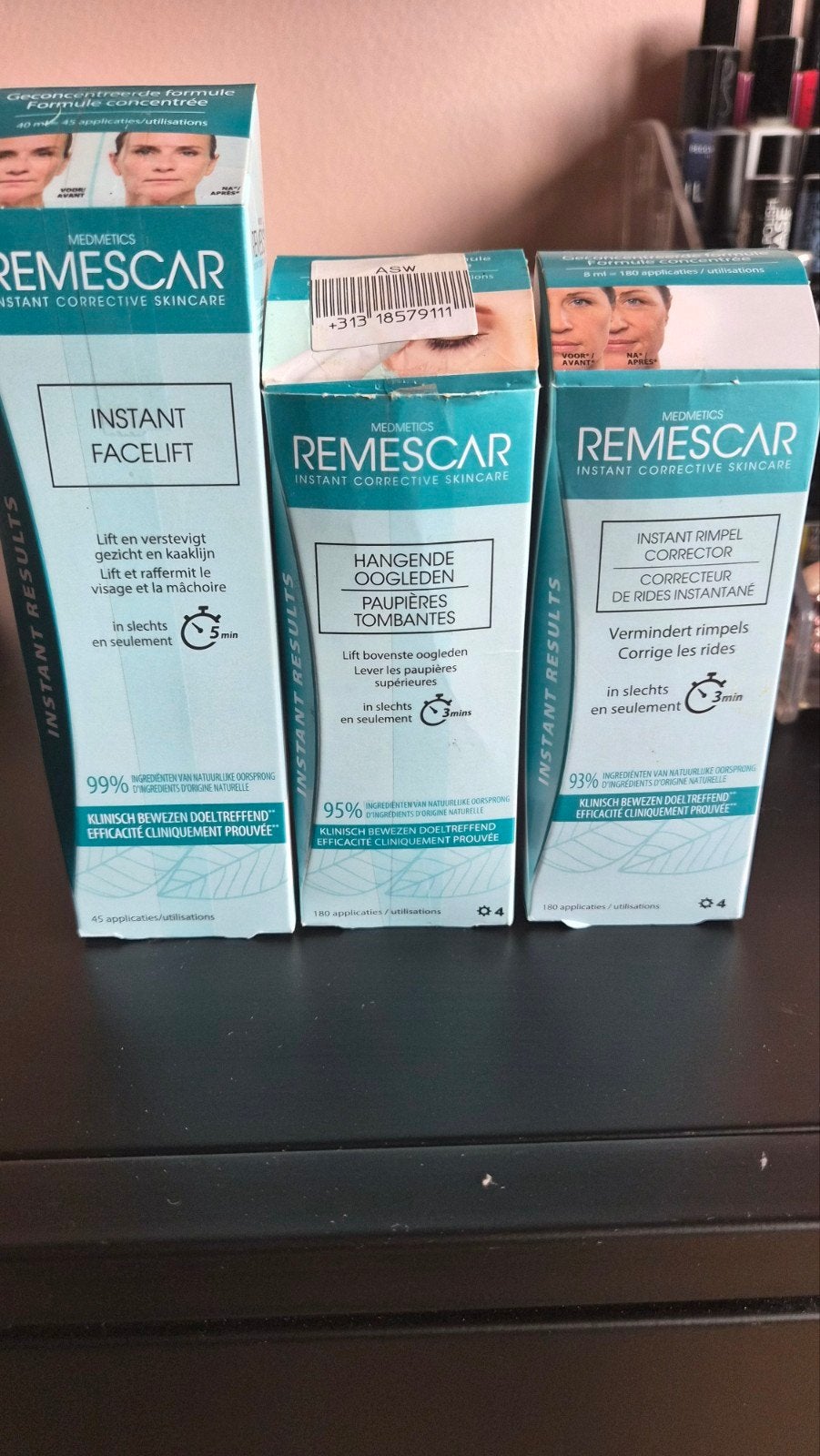 Remescar Instant Facelift, Hangende Oogleden & Rimpel, Ophalen of Verzenden, Zo goed als nieuw, Gehele gezicht