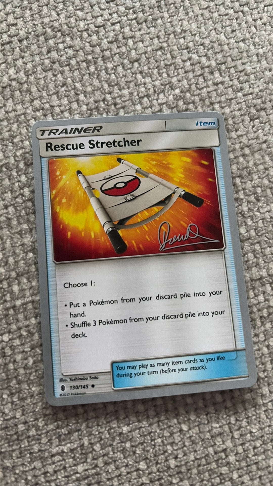 Rescue Stretcher - World championship 2017 Diego Deck, Ophalen, Zo goed als nieuw, Losse kaart