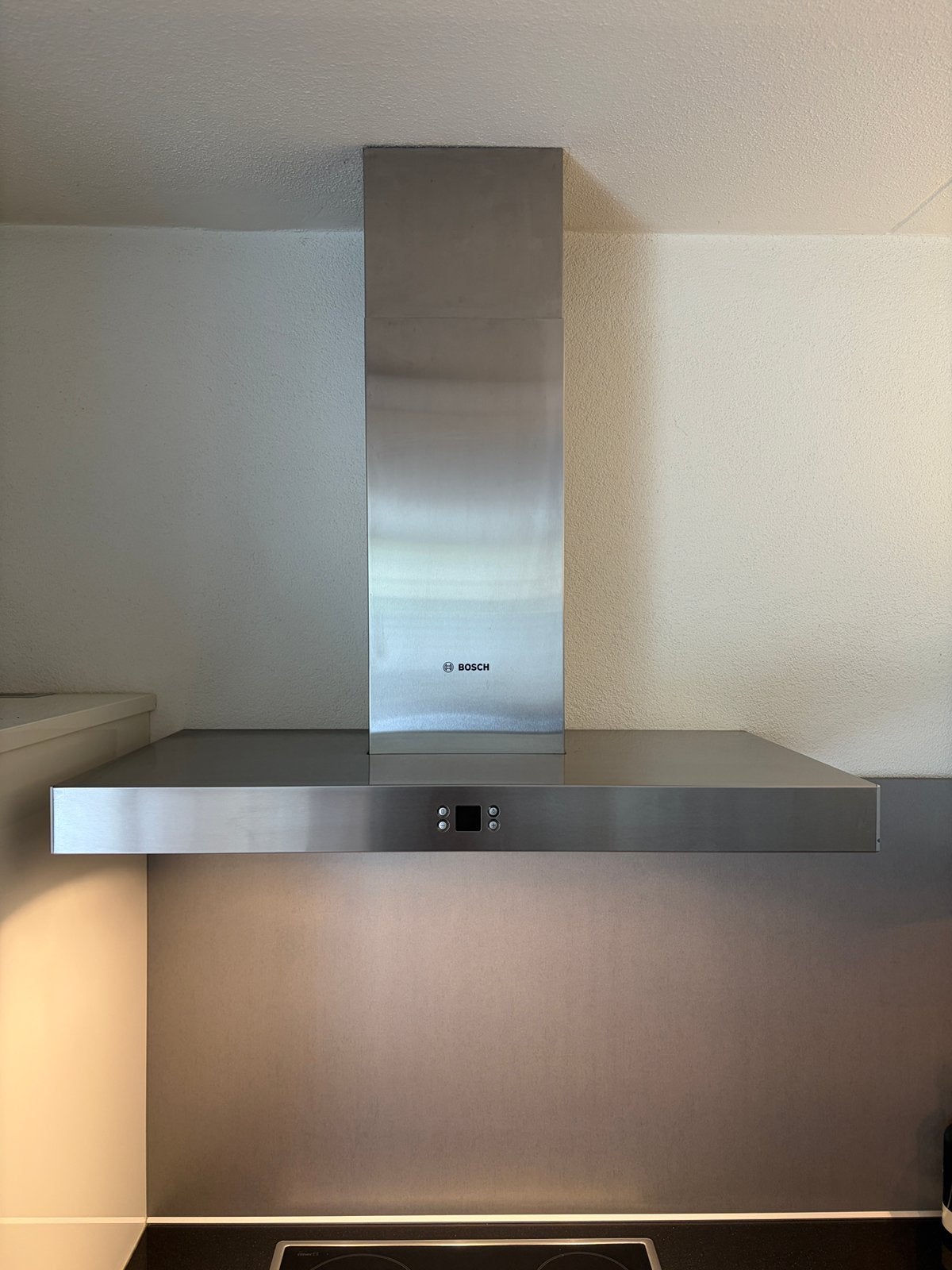 Bosch wandschouw afzuigkap RVS 90x50cm, Ophalen, Gebruikt, Wandschouwkap, Vrijstaand