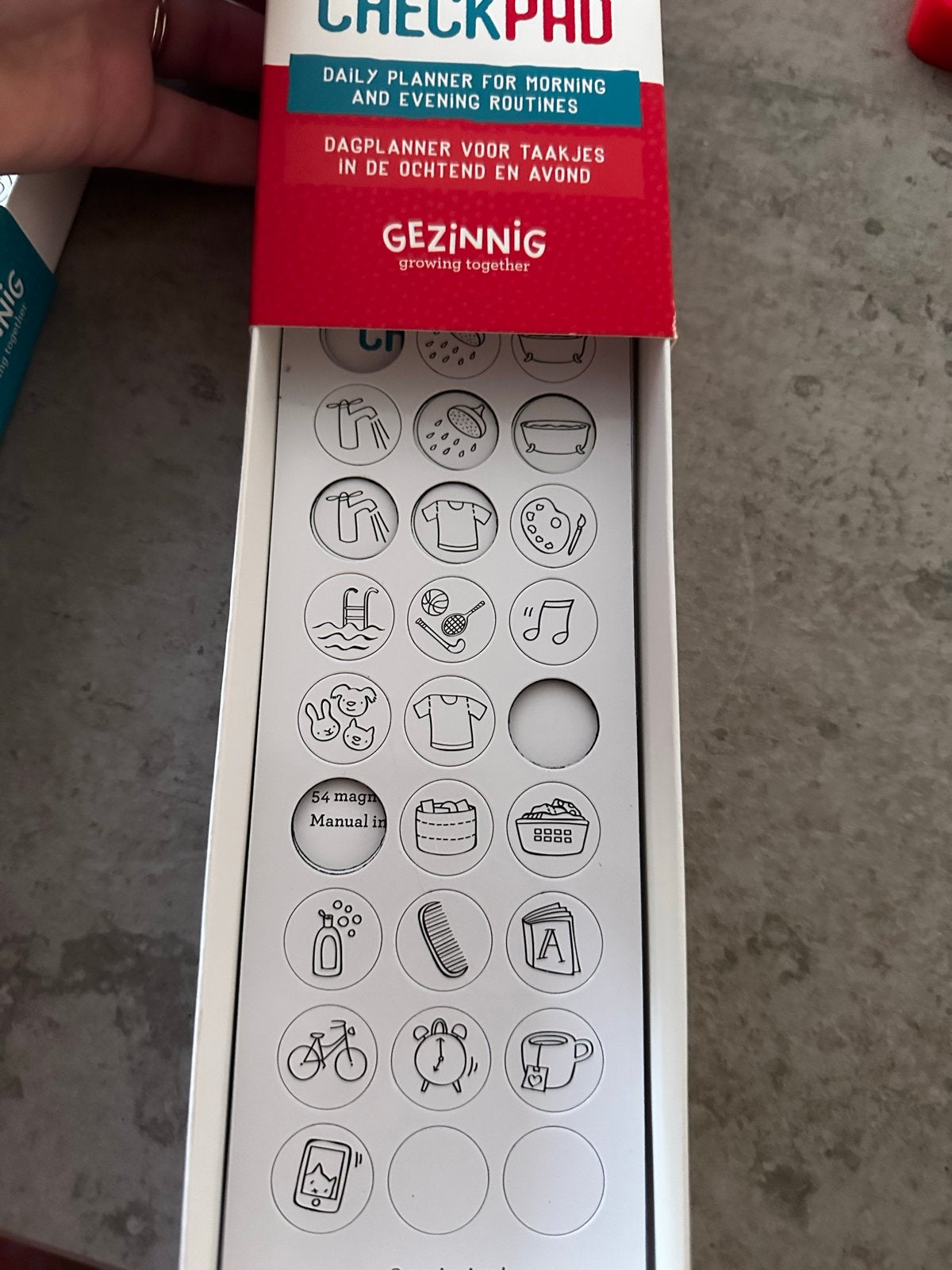 Gezinnig Checkpad: Dagplanner voor ochtend- en avondroutines, Ophalen of Verzenden, Zo goed als nieuw, Ontdekken
