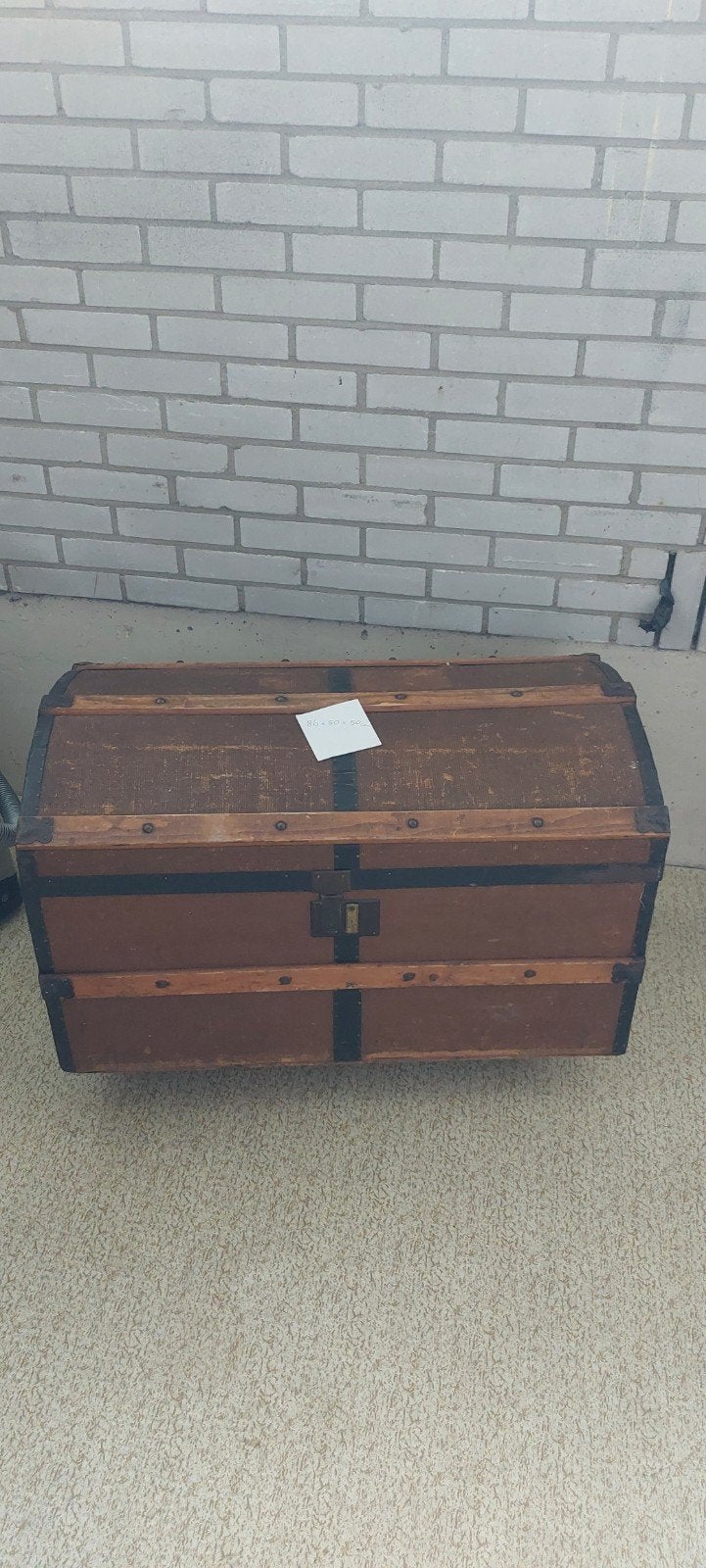 hutkoffer reiskist, Huis en Inrichting, Woonaccessoires | Kisten, Ophalen, Minder dan 50 cm