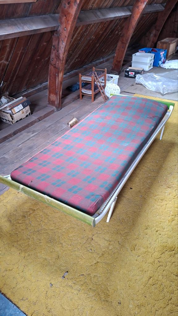 Auping bed met matras, Ophalen, Gebruikt, Eenpersoons, 190 cm of minder