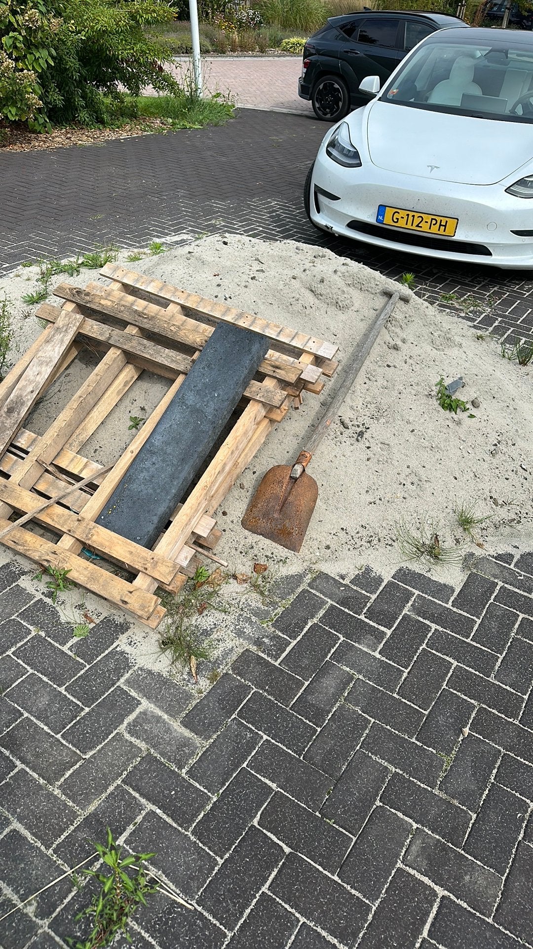 1-1,5 m3 straatzand, Doe-het-zelf en Verbouw, Ophalen, Nieuw, Bakstenen