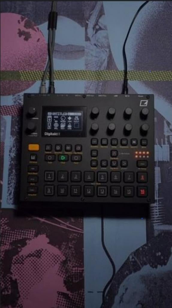 Elektron Digitakt II - Sampler en Drumcomputer, Overige merken, Zo goed als nieuw, Met midi-aansluiting, Overige aantallen