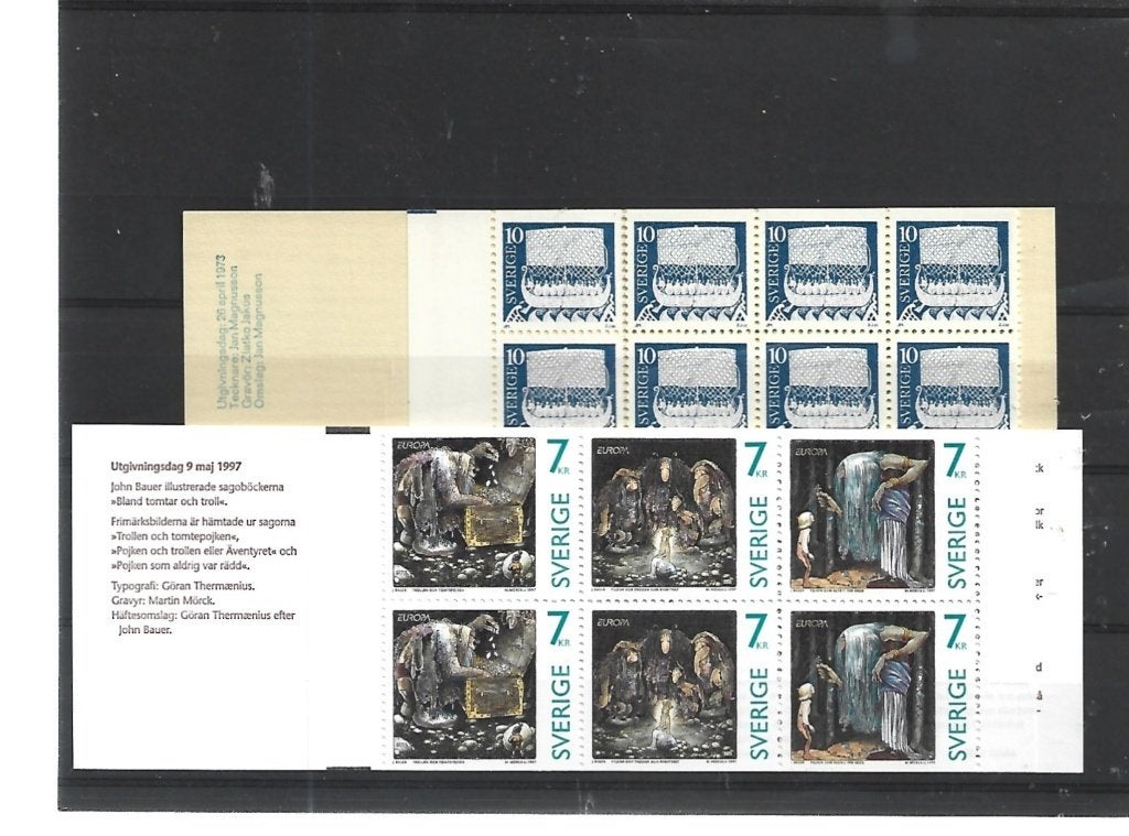 NR 1057 ZWEDEN 2 BOEKJES POSTFRIS, Verzenden, Zweden, Postfris
